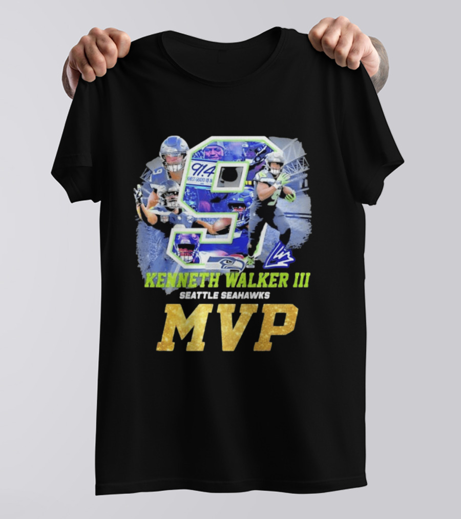 Kenneth Walker III Seattle Seahawks MVP 9 T-Shirt