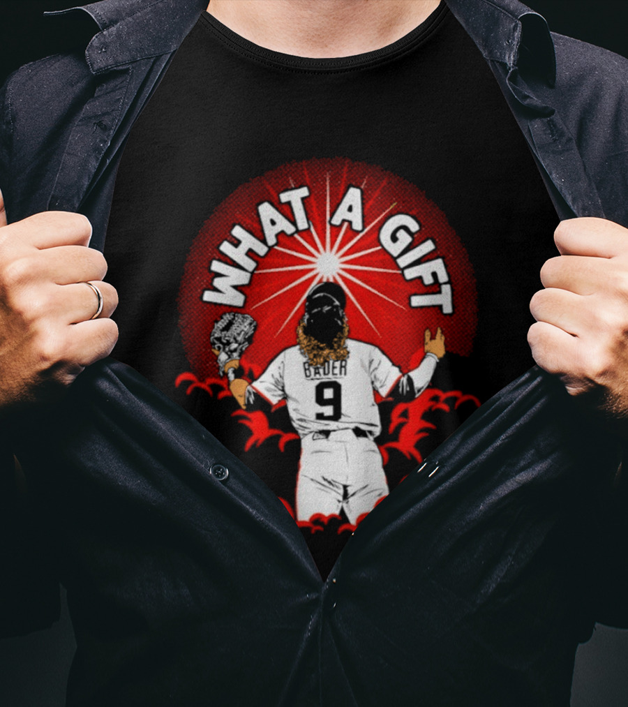 What A Gift Harrison Bader San Francisco Number 9 T-Shirt