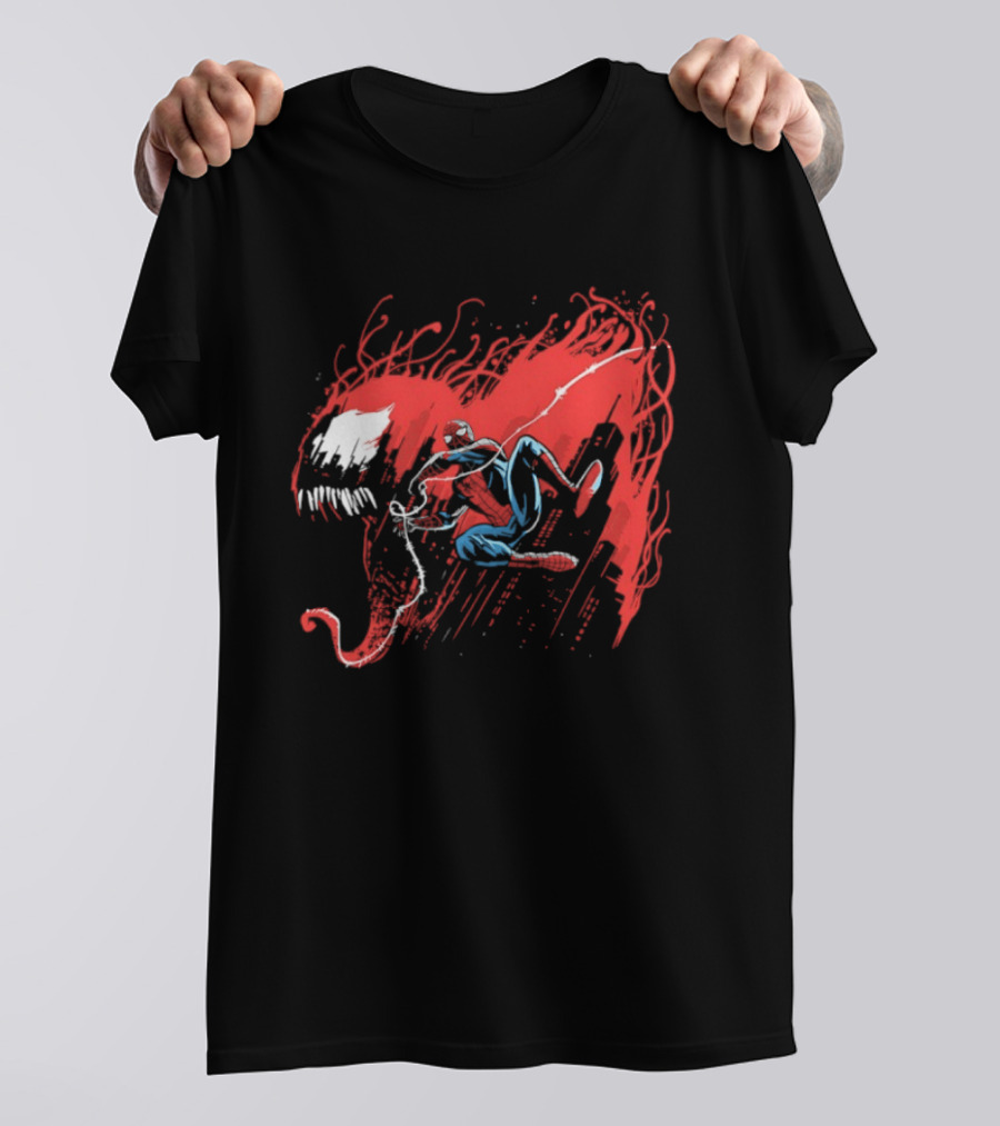 Spider Man Carnage Symbiote Dynamic Battle T-Shirt