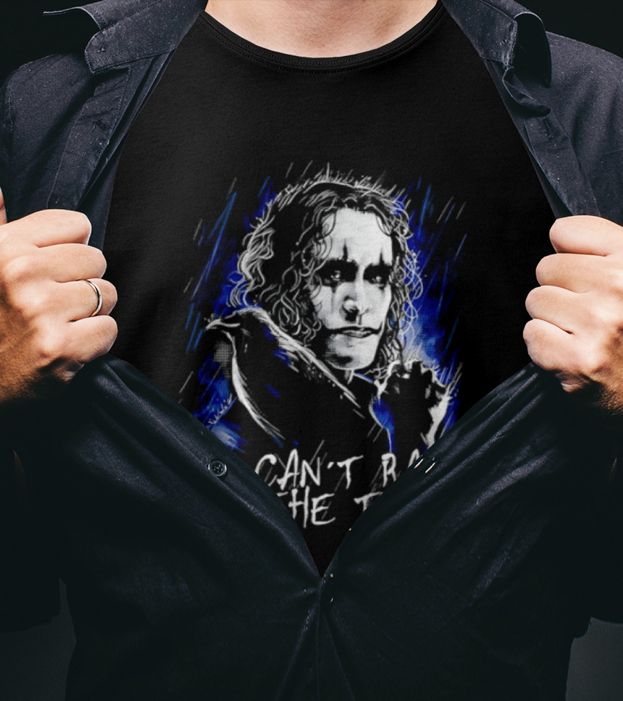 The Crow It Can't Rain All The Time Eric Draven Grunge Painting T-Shirt