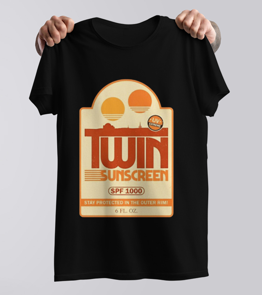 Twin Sunscreen SPF 1000 UV Extreme Stay Protected In The Outer Rim 6 Fl. Oz T-Shirt