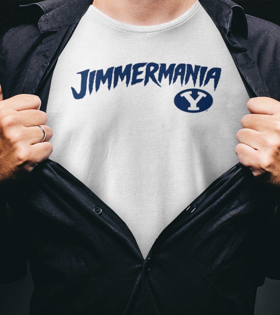 BYU Basketball Jimmermania 32 Jimmer Fredette Y T-Shirt