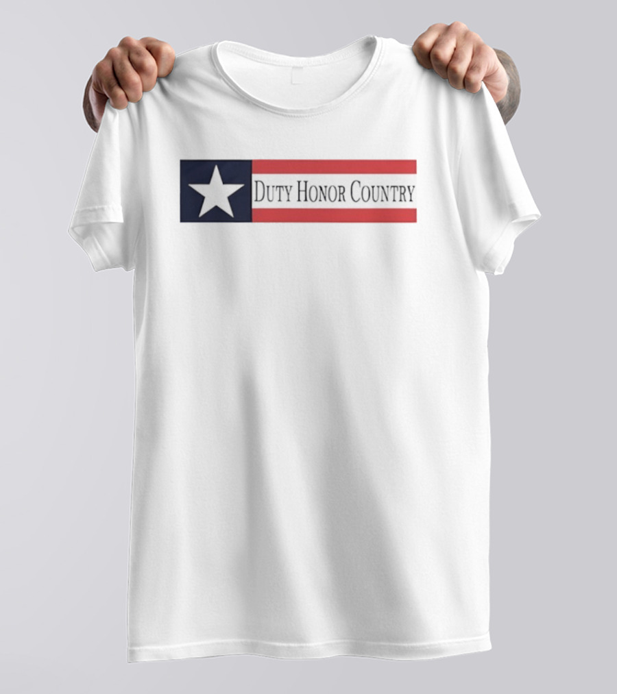 Duty Honor Country Star And Stripes Flag T-Shirt