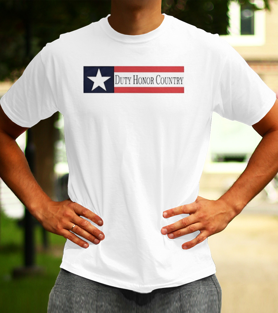 Duty Honor Country Star And Stripes Flag T-Shirt