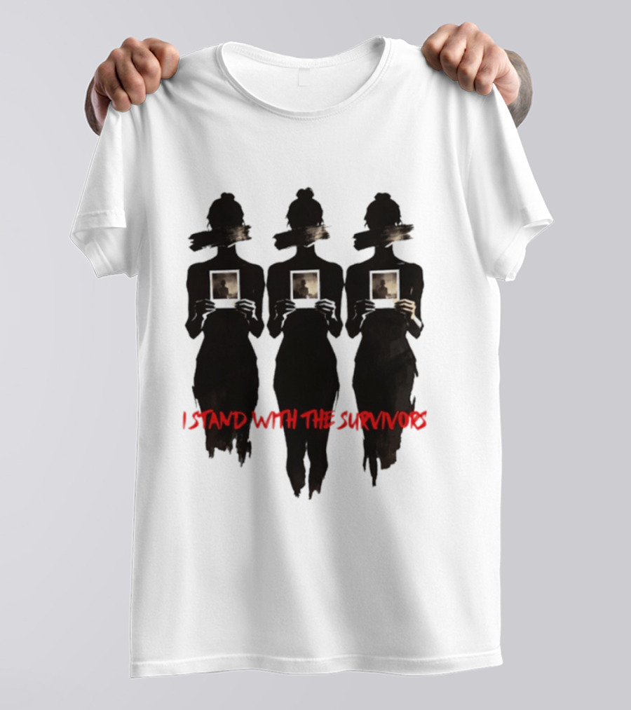 I Stand With The Survivors Epstein Victims T-Shirt