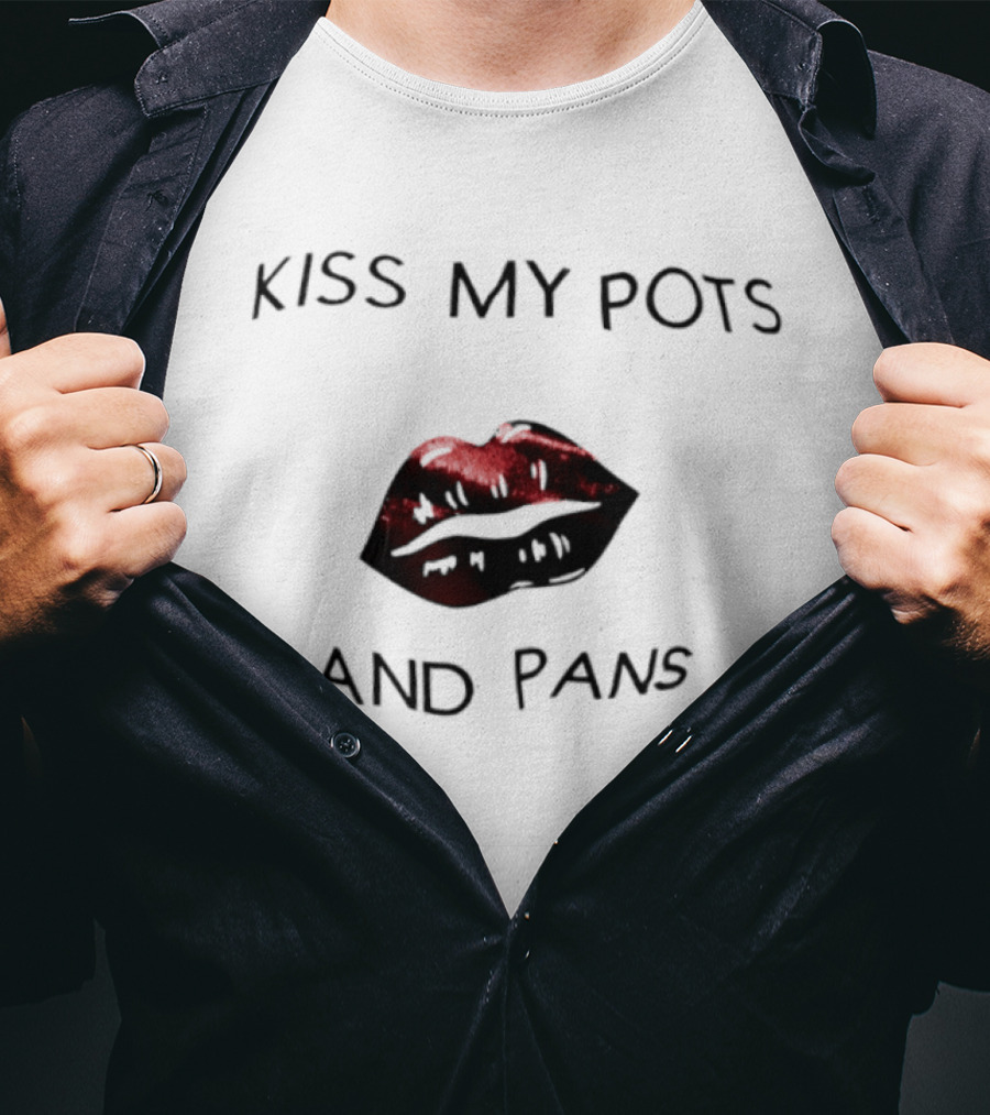 Kiss My Pots And Pans Red Lips T-Shirt