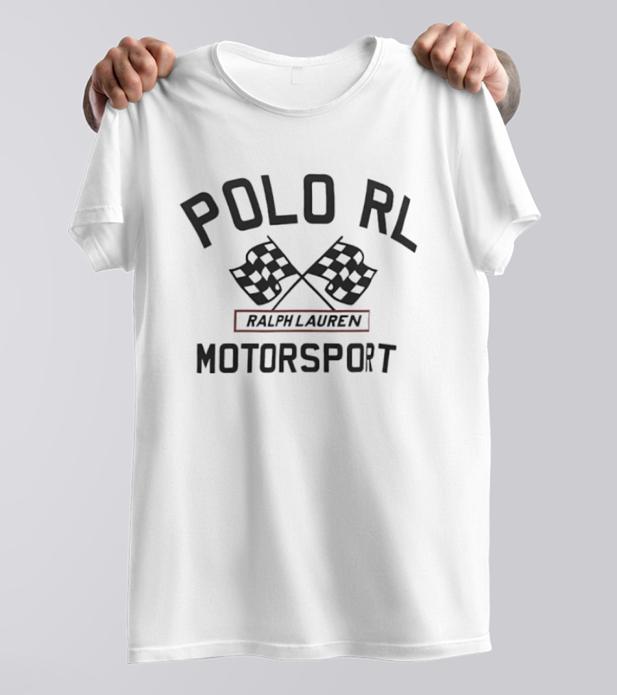 POLO RL Ralph Lauren Motorsport Racing Flags T-Shirt