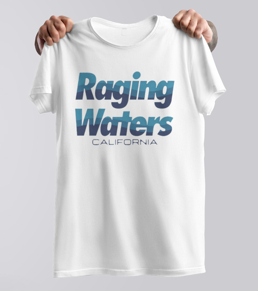 Raging Waters California Waterpark Adventure Blue T-Shirt