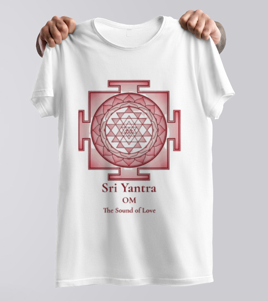 Sri Yantra OM The Sound Of Love Mandala Sacred Geometry Spiritual T-Shirt