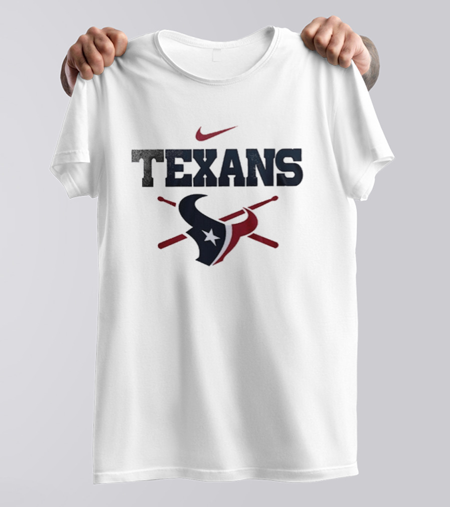 Nike Texans Drummer Houston Football Fan T-Shirt