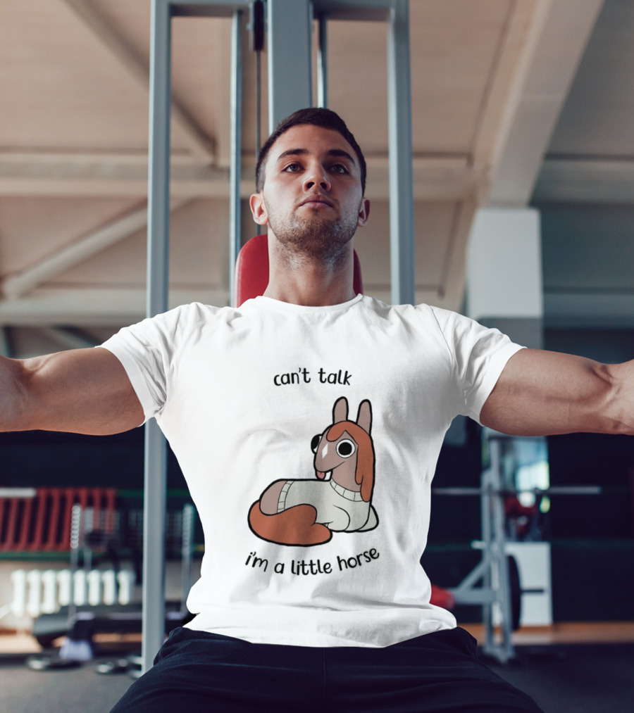 Lucah Can't Talk I'm A Little Horse Cute Cartoon T-Shirt