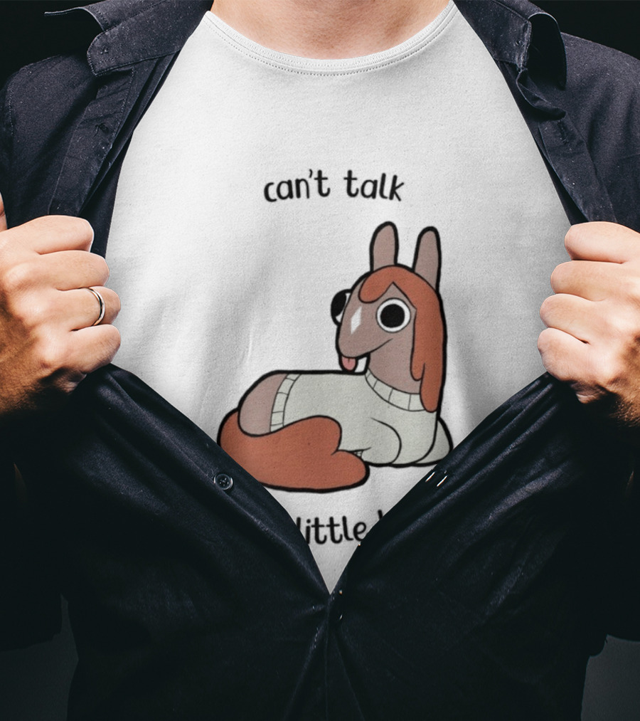 Lucah Can't Talk I'm A Little Horse Cute Cartoon T-Shirt