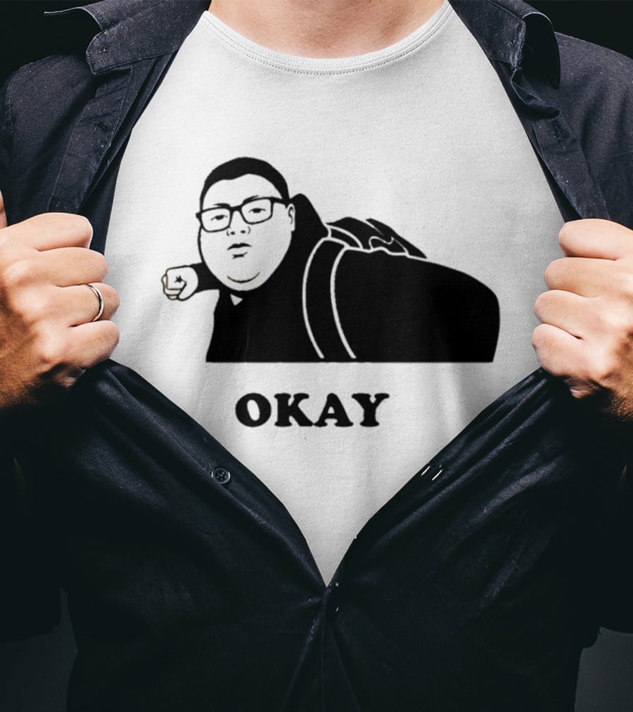 Okay Meme Black And White T-Shirt