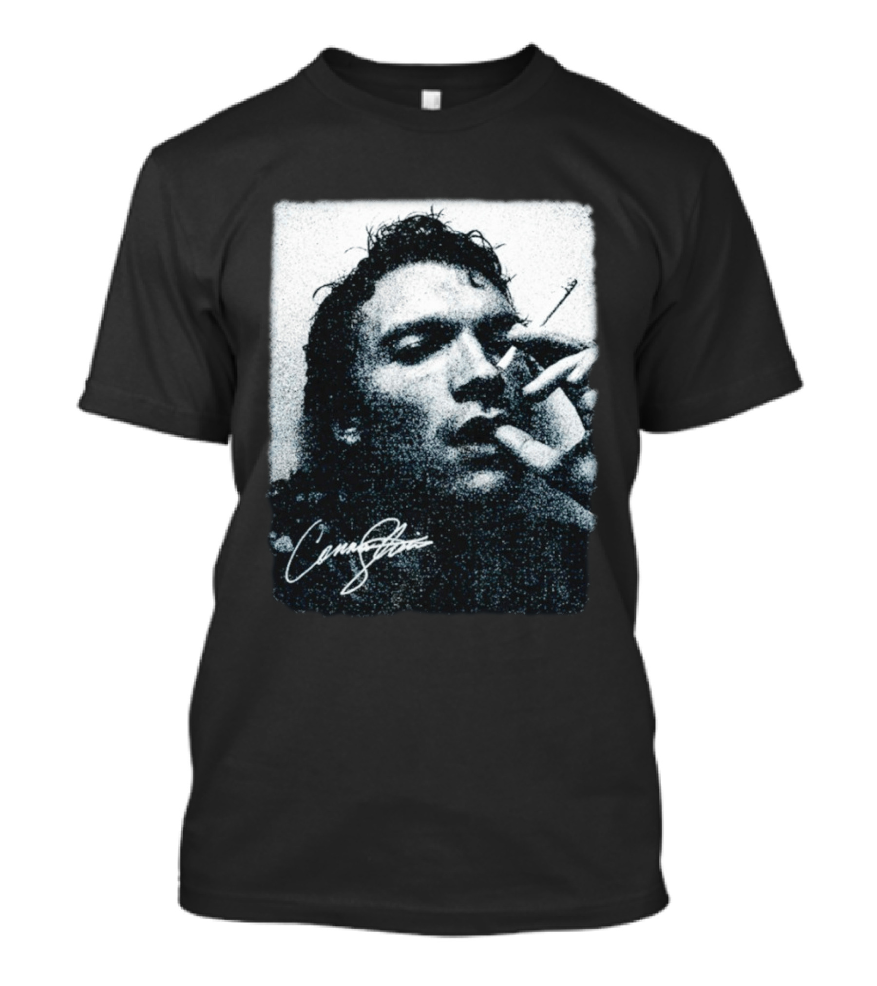 Ilya Rozanov Cigarette Portrait Cursive Signature T-Shirt