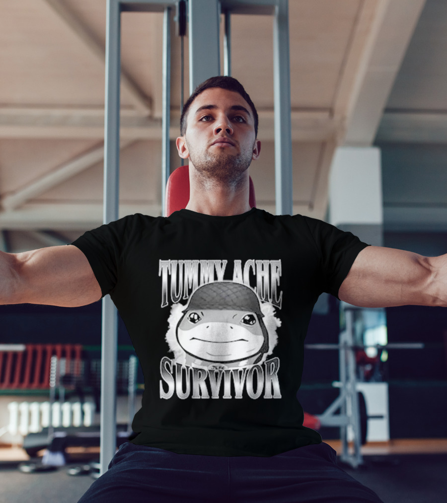 Tummy Ache Survivor Jeff The Land Shark Helmet Meme T-Shirt