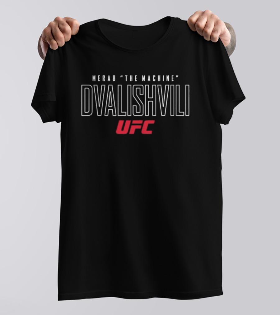 Merab "The Machine" Dvalishvili UFC Fighter Fan Merch T-Shirt