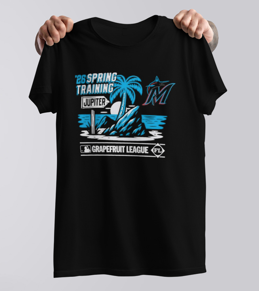 Miami Marlins 2026 Jupiter Grapefruit League Spring Training T-Shirt