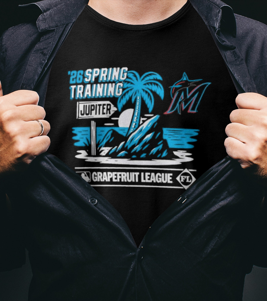 Miami Marlins 2026 Jupiter Grapefruit League Spring Training T-Shirt