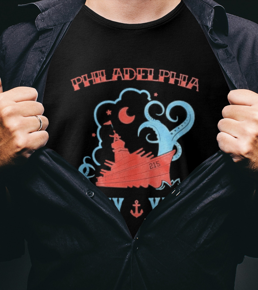 Philadelphia Phillies Navy Yard Anchor Ship T-Shirt