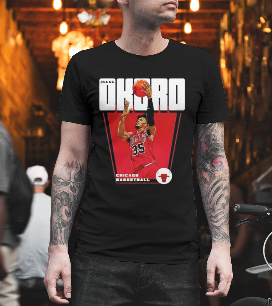 Chicago Basketball Okoro 35 Bulls Dunk T-Shirt
