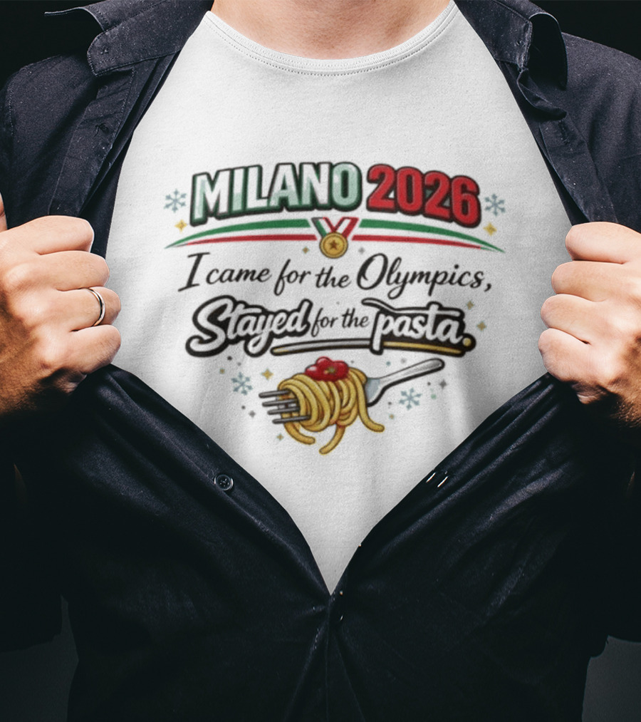 Milano 2026 Olympics Pasta Lover Journey T-Shirt