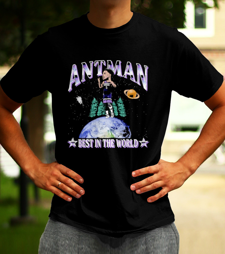 ANTMAN Best In The World Minnesota Timberwolves Basketball Planetary T-Shirt