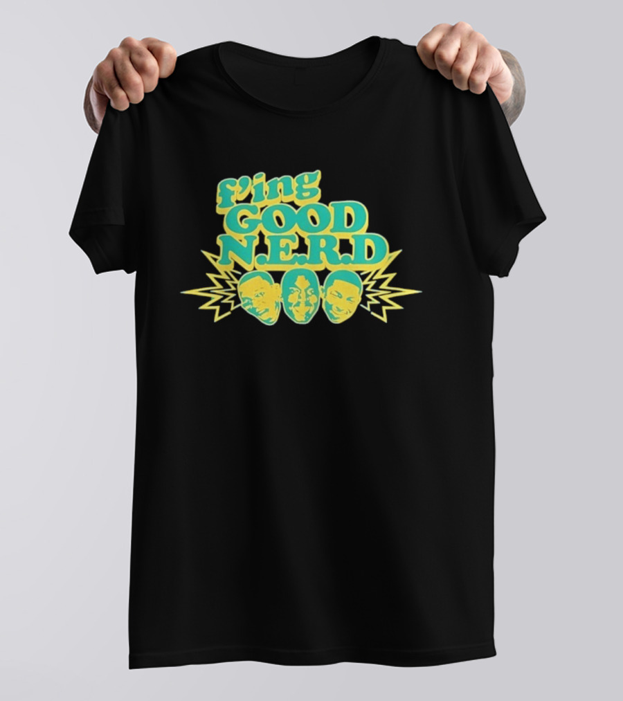 F'ing Good N.E.R.D Faces And Lightning T-Shirt