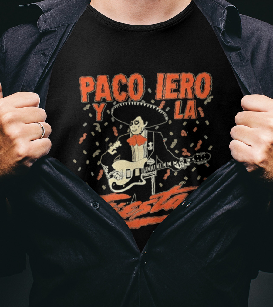 Paco Iero Y La Fiesta Sombrero Guitar Celebration T-Shirt