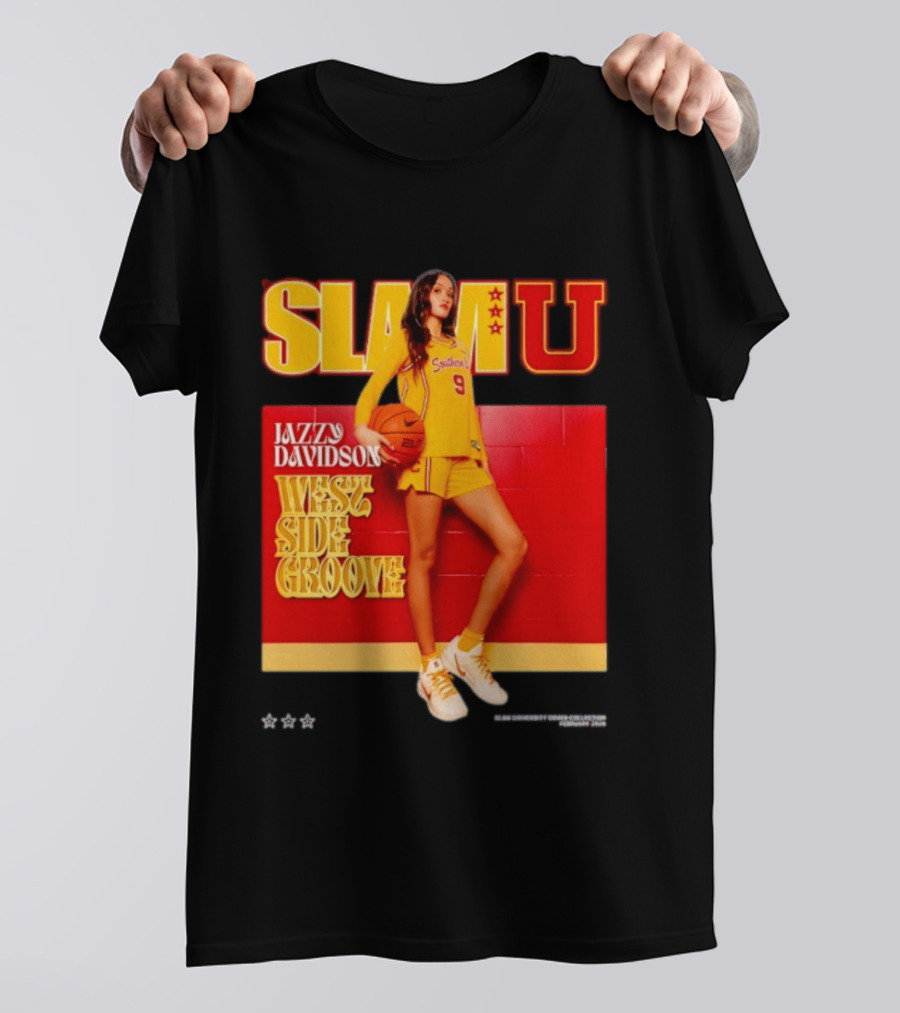 Jazzy Davidson Basketball Slamu Southern 9 West Side Groove T-Shirt