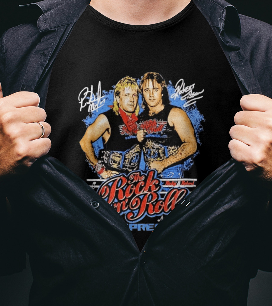Ricky Morton Robert Gibson Rock 'n' Roll Express Tag Team Champions T-Shirt