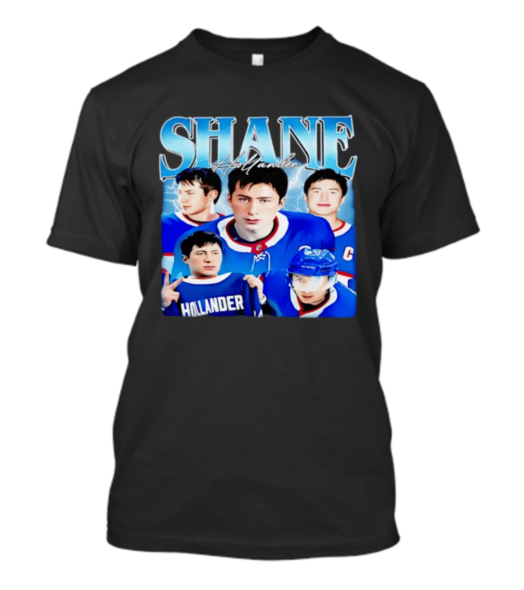 Shane Hollander Hockey Legend Heated Rivalry Lightning T-Shirt