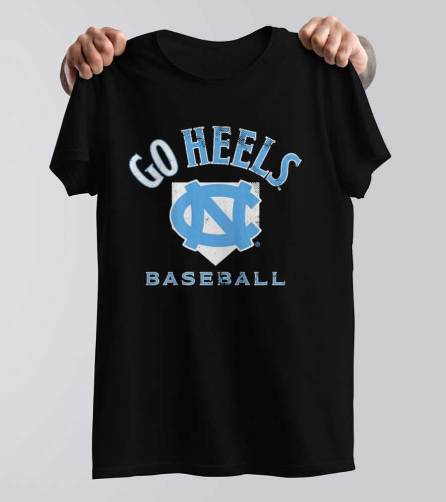 UNC Tar Heels Baseball Go Heels Home Plate T-Shirt