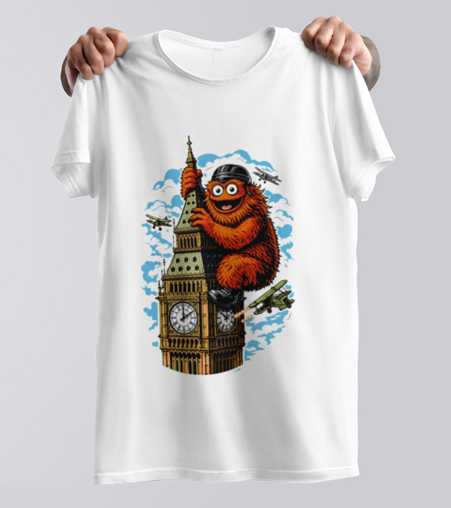 Big Ben Gritty Kong Philadelphia Hockey Clash T-Shirt