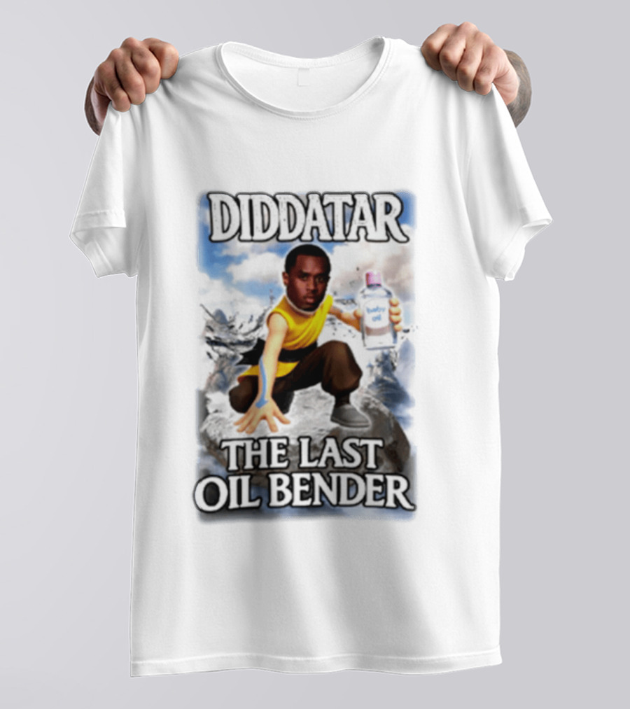 Diddatar The Last Oil Bender Diddy Parody Avatar Humor T-Shirt