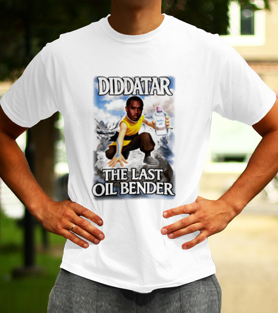 Diddatar The Last Oil Bender Diddy Parody Avatar Humor T-Shirt