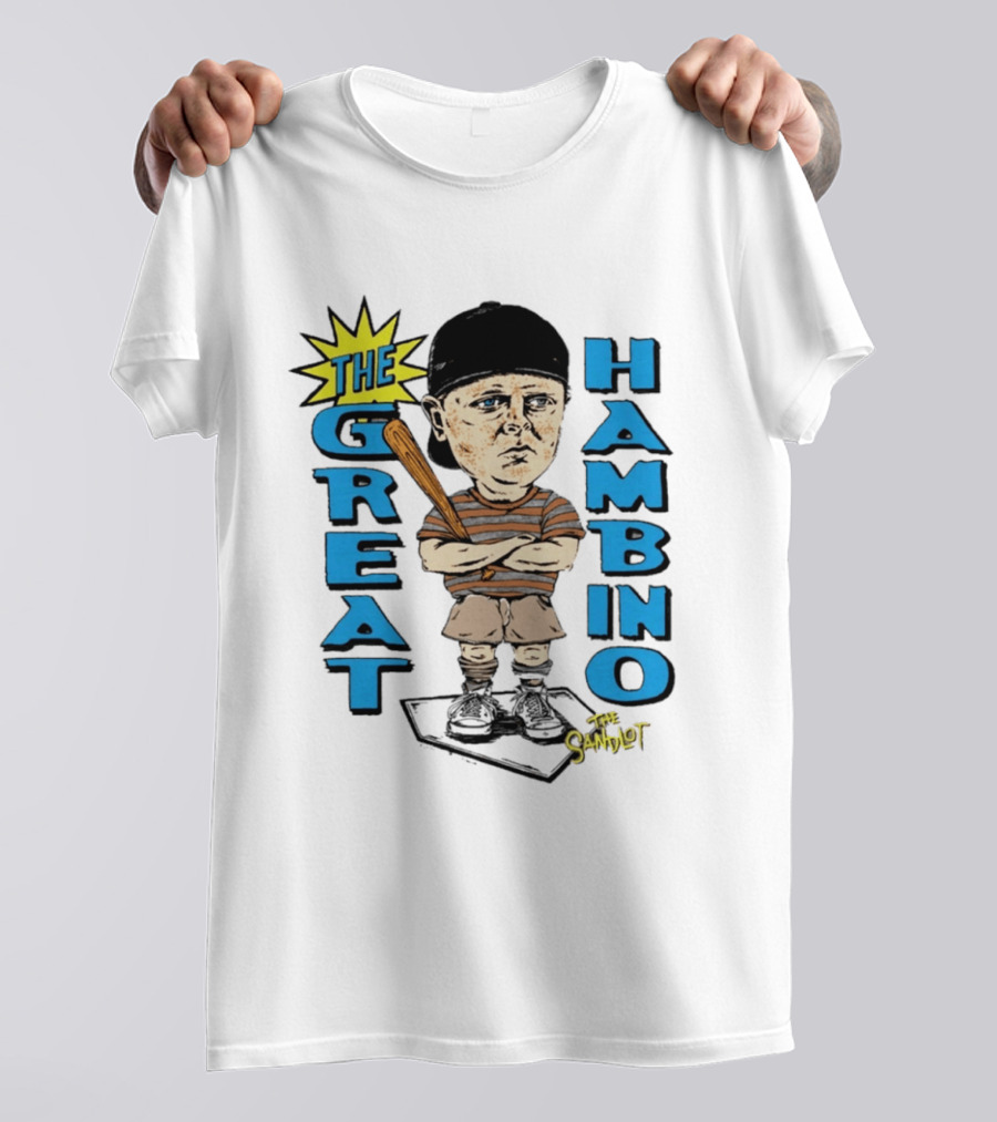 The Sandlot The Great Hambino Cartoon Character With Bat T-Shirt