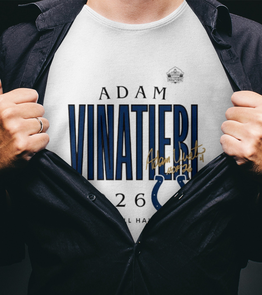 Adam Vinatieri Colts 2026 Pro Football Hall Of Fame Induction T-Shirt