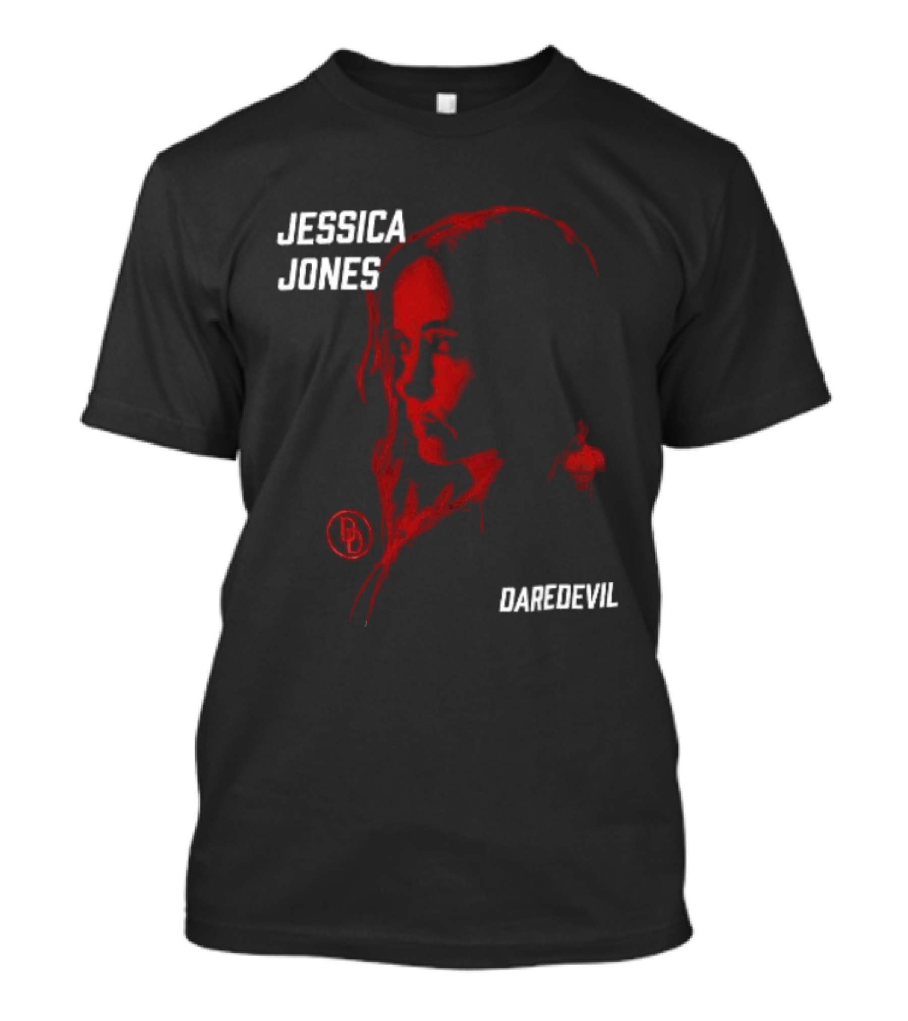 Jessica Jones Daredevil Season 2 Matt Murdock Red Shadow Face T-Shirt