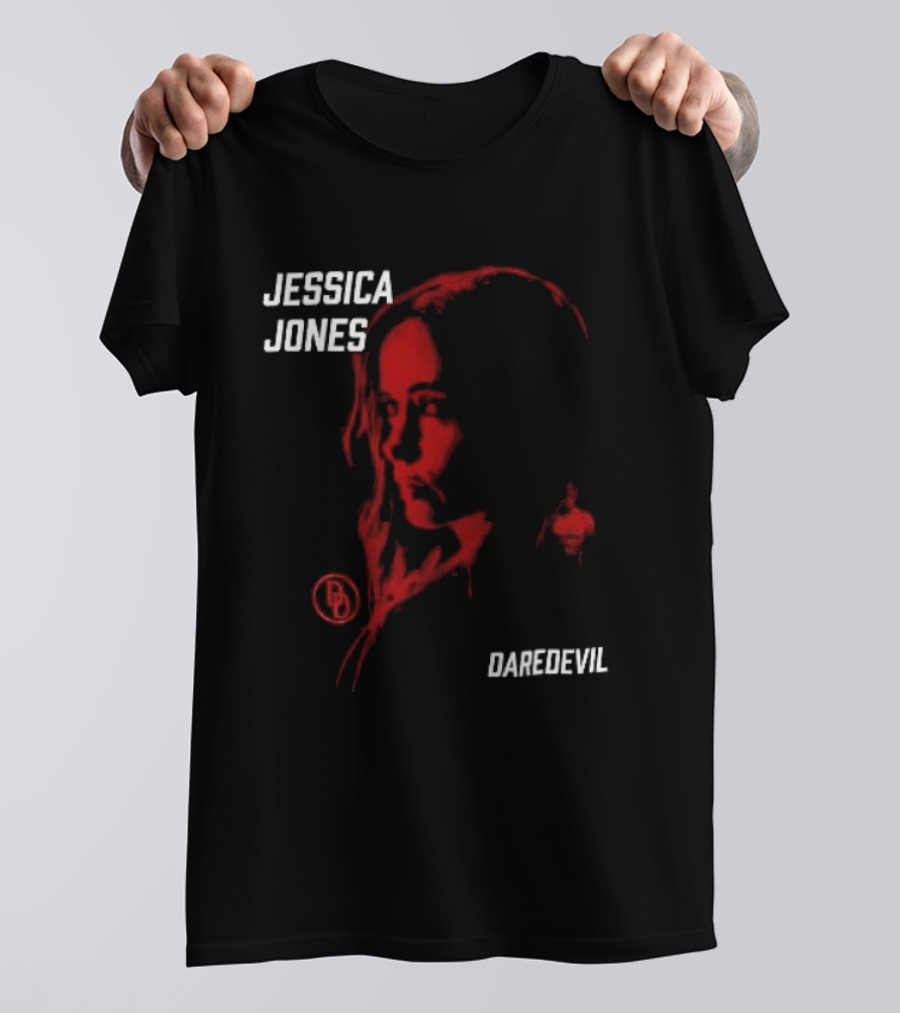 Jessica Jones Daredevil Season 2 Matt Murdock Red Shadow Face T-Shirt
