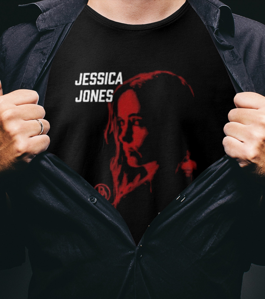 Jessica Jones Daredevil Season 2 Matt Murdock Red Shadow Face T-Shirt