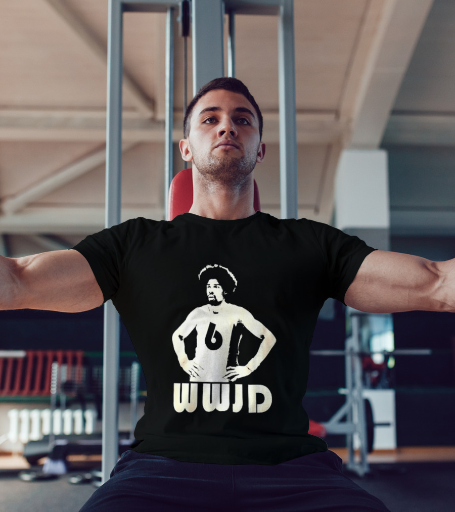 Julius Erving Number 6 WWJD What Would Julius Do T-Shirt