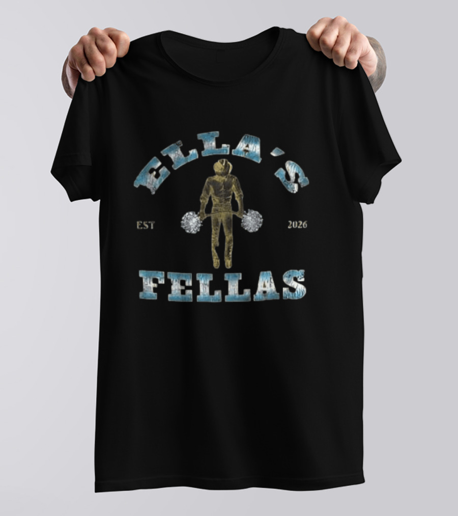 Ella's Fellas Est 2026 Weightlifting Motif T-Shirt