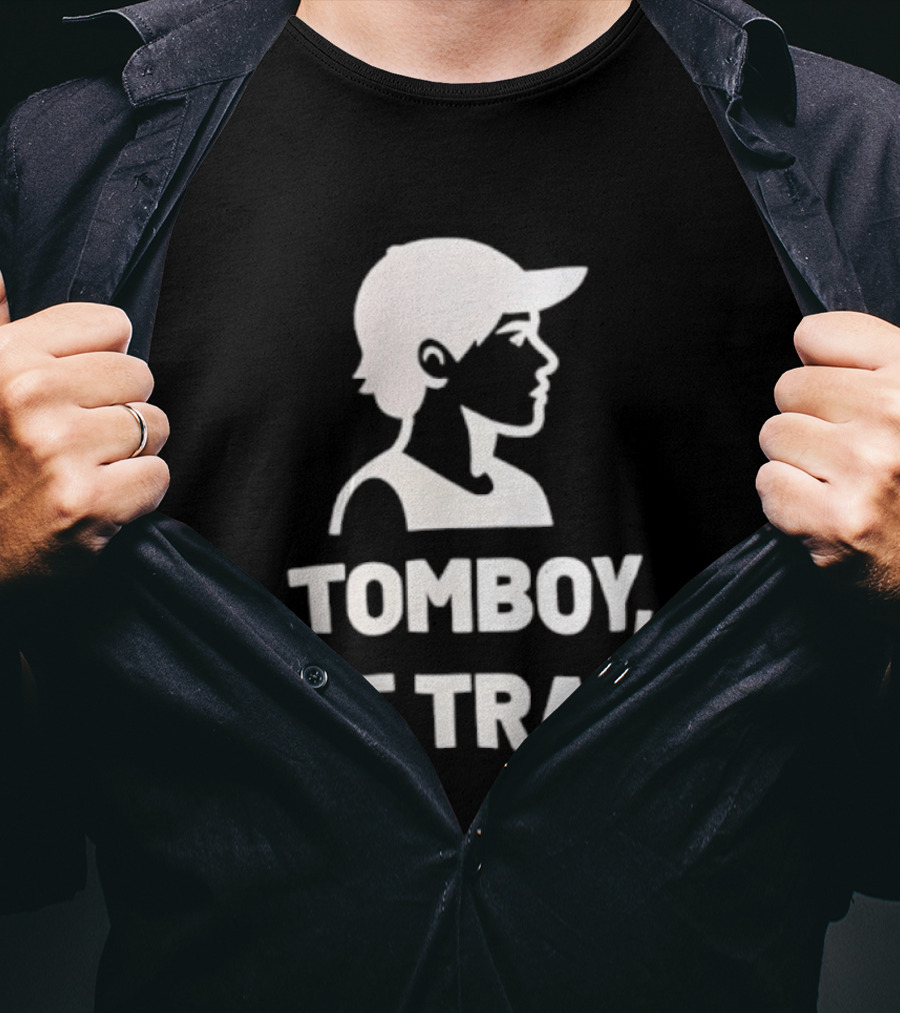 Tomboy Not Trans Statement Minimalist T-Shirt