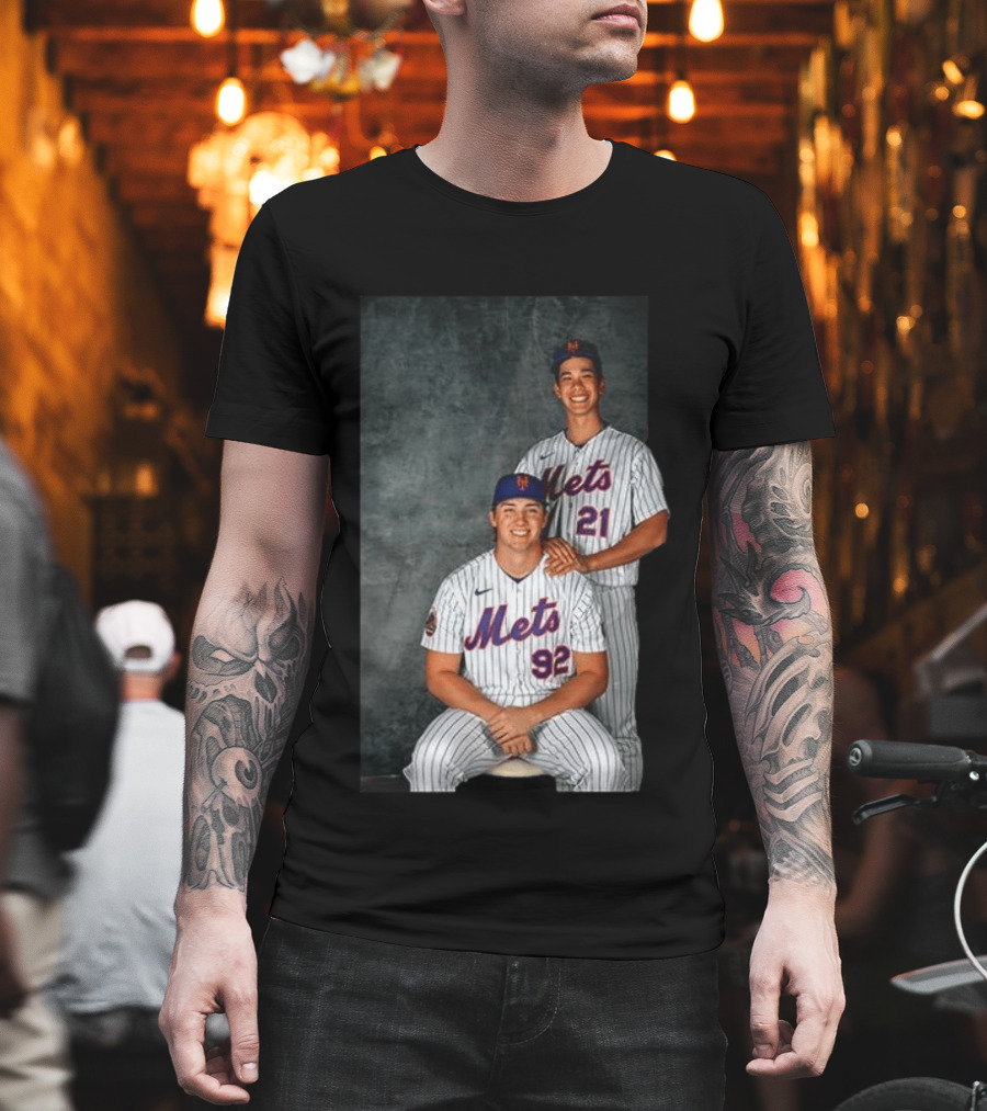 New York Mets Jonathan Pintaro Jonah Tong Step Brother Team Players T-Shirt