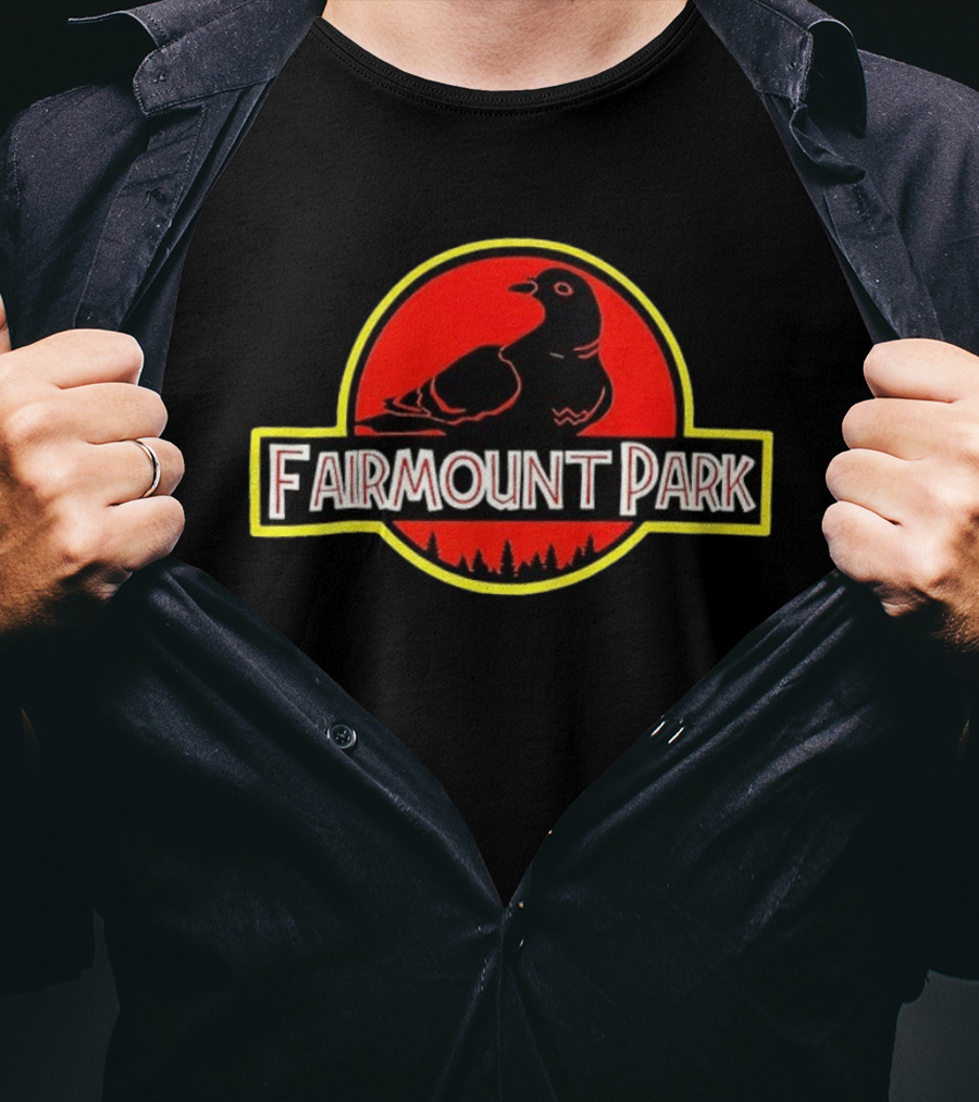 Fairmount Park Pigeon Jurassic Park T-Shirt