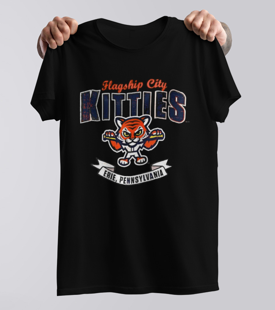 Flagship City Kitties Erie Pennsylvania Tiger Boxing T-Shirt