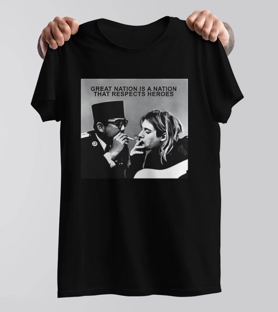 Great Nation Respects Heroes Iconic Figure Meeting T-Shirt