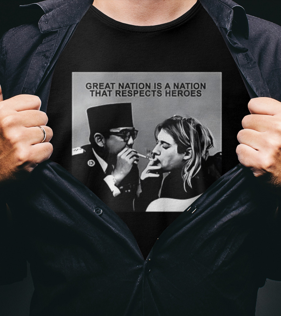 Great Nation Respects Heroes Iconic Figure Meeting T-Shirt