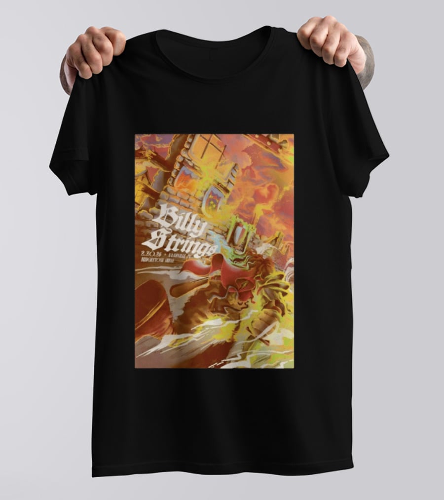 Billy Strings Bridgestone Arena Nashville TN February 20 2026 Castle Fire Fantasy T-Shirt