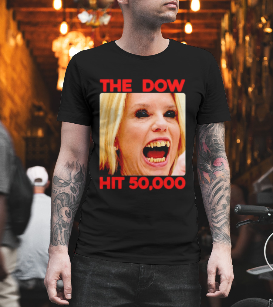 The Dow Hit 50000 Teeth Blonde Woman T-Shirt